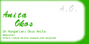 anita okos business card